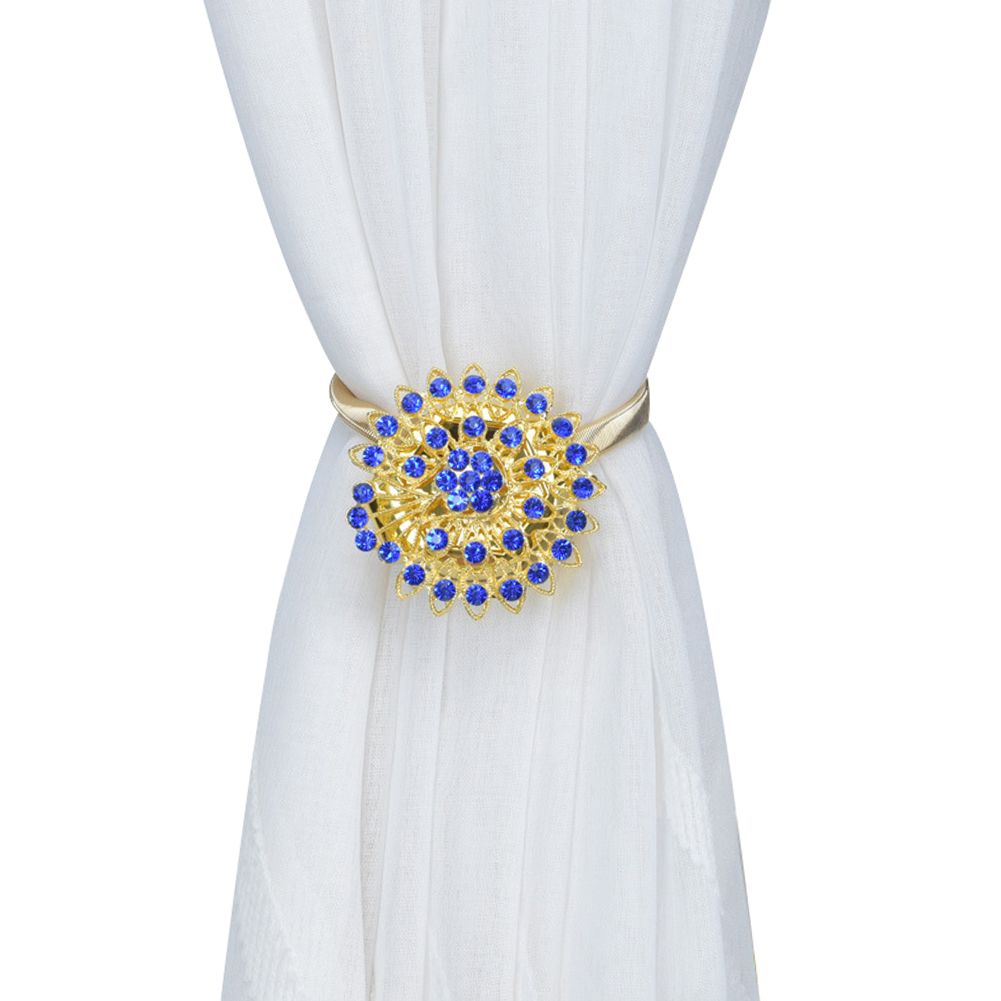 Magnetic Curtain Rope Buckle Holder Holdback Tieback Strap Belt Home Decoration