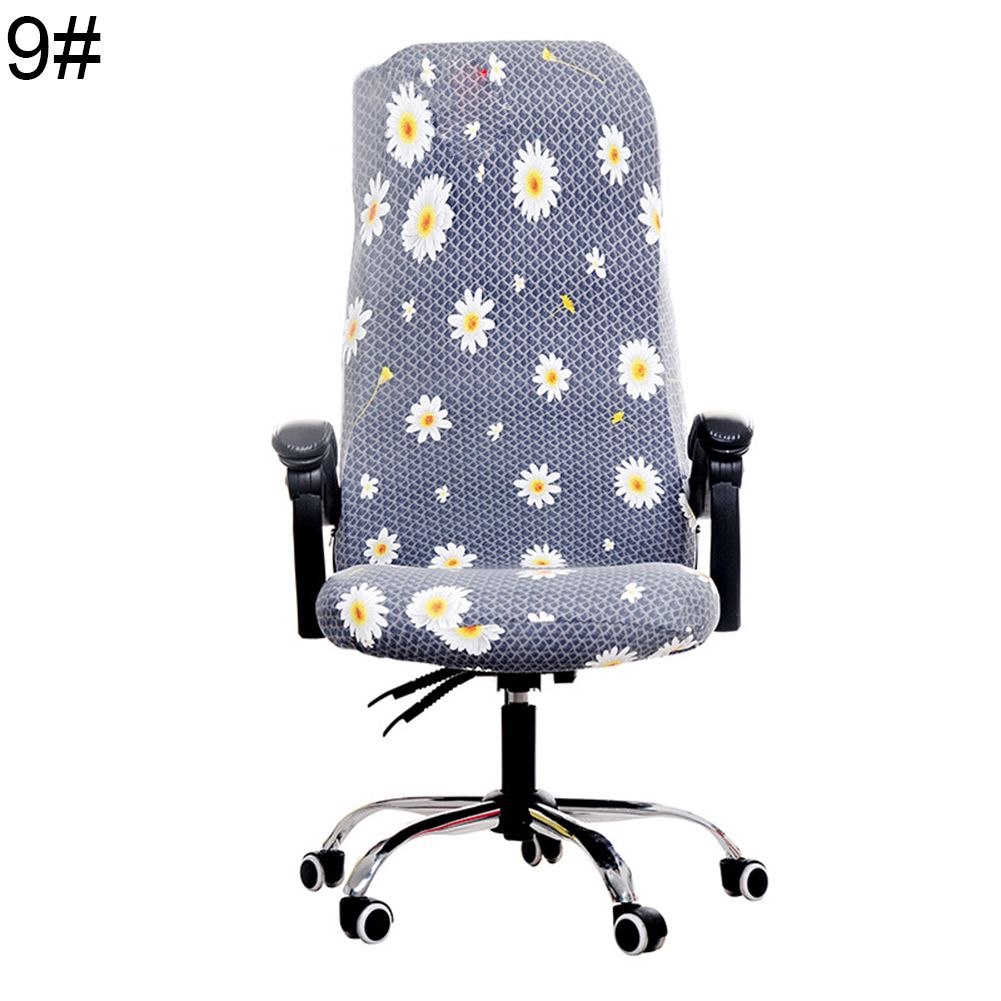 Universal Stretchy Chair Cover Office Armchair Protector Seat Back Case Decor