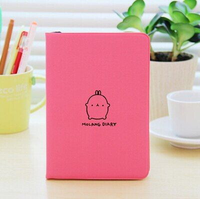 Mercii 2016-2017 Cute Kawaii Notebook Cartoon Molang Rabbit Journal Diary Planner Student Notepad Gift Stationery Covers(null)