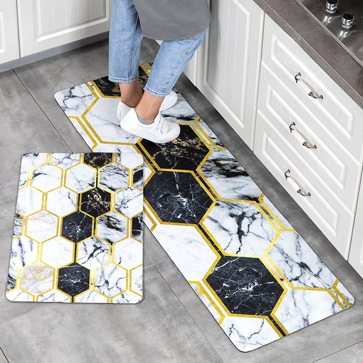 NEW Non-slip Washable Durable Entrance Door Mat Bathroom Carpet Home Designer Kitchen Mats Decorative Bedroom Rugs