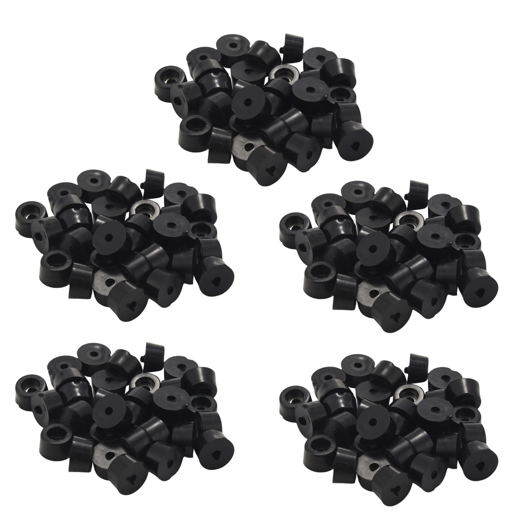 Home Furniture Black Rubber Feet 13 mm x 7 mm 150 PCS