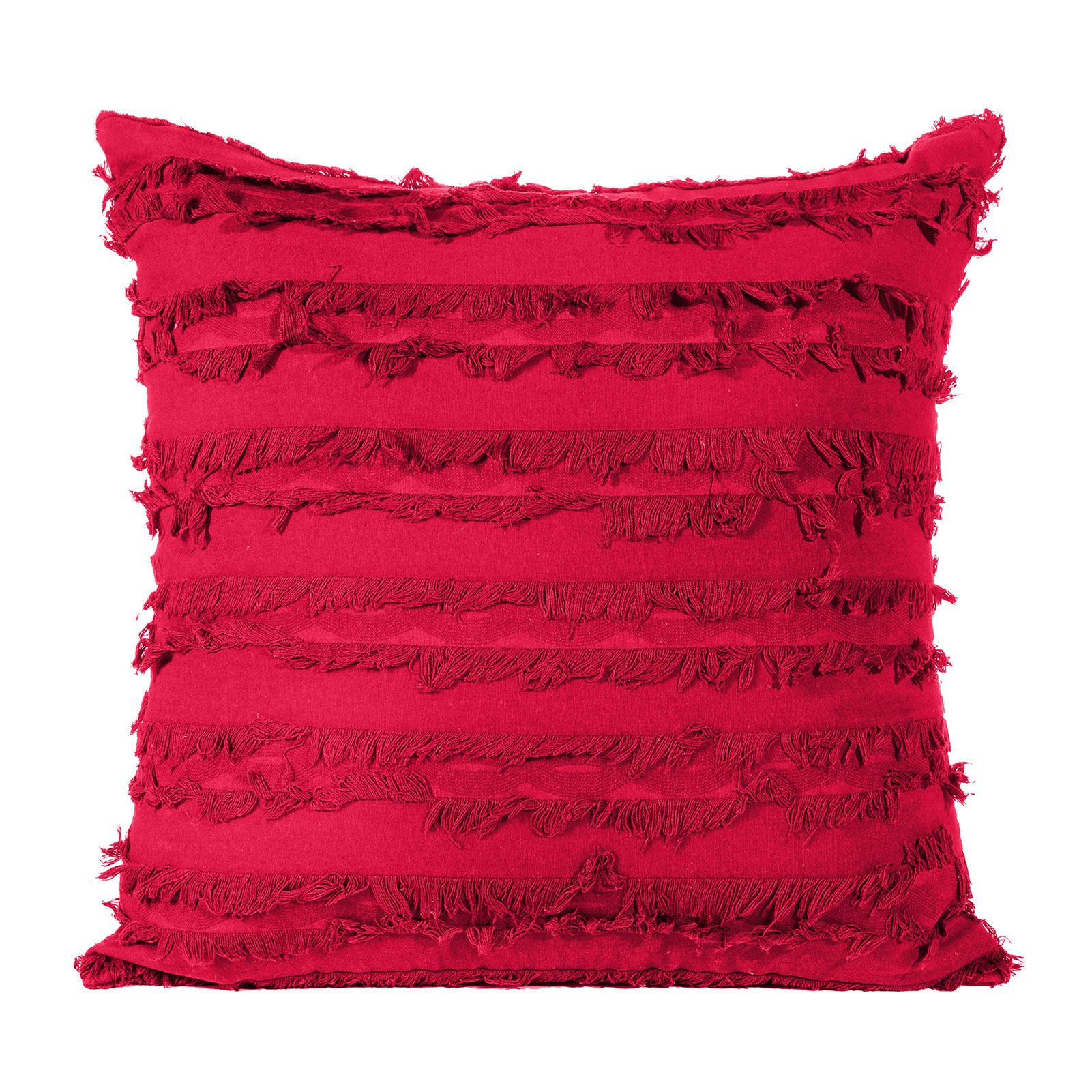 Cotton Linen Solid Color Bohemian Stripe Jacquard Home Sofa Room Cushion Cover