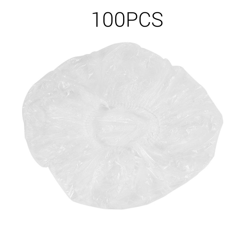100PCS/SET Disposable Hotel Home Women Shower Bath Cap Waterproof Elastic
