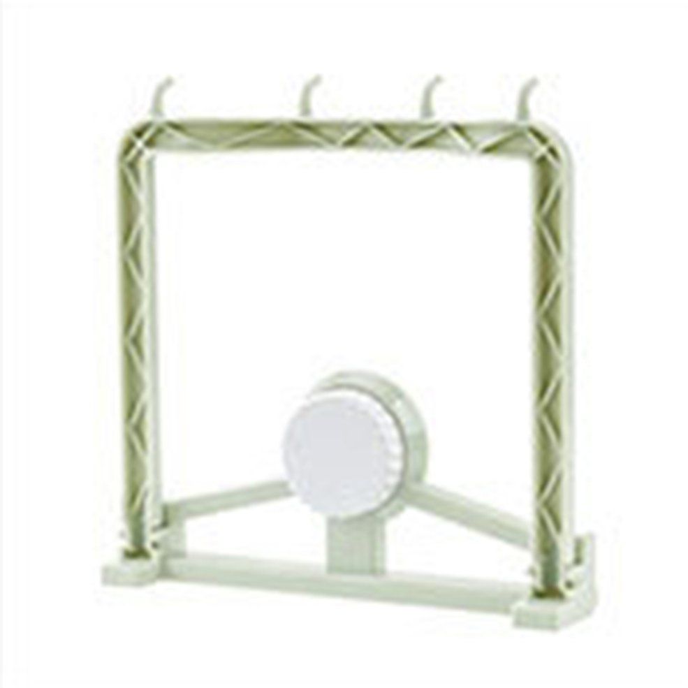 Strong suction washbasin storage rack bathroom wall mounted hook hanger-Green