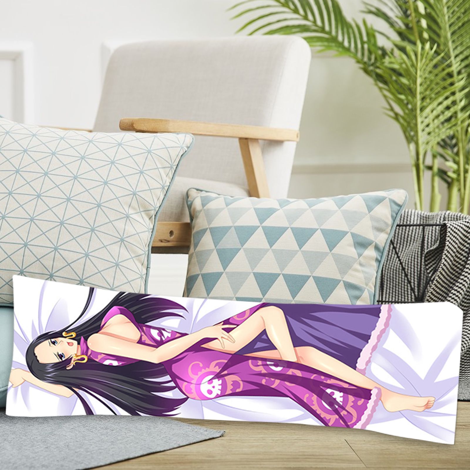 Cushion Case Anime Peripherals Invisible Zipper Pillow Sham