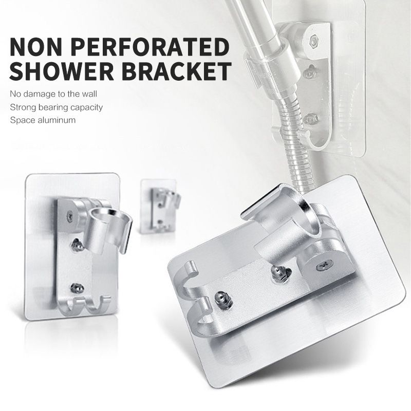 Suitable for most standard shower nozzle hoses Punch-free shower nozzle fixed and adjustable shower bracket Simple Fidelity design