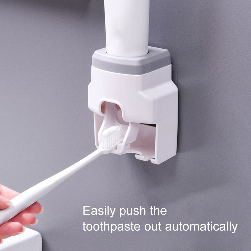 Automatic Toothpaste Dispenser Wall Mount Toothbrush Holder Lazy Toothpaste Squeezer For Toilet Home Bathroom Accessorie professional design