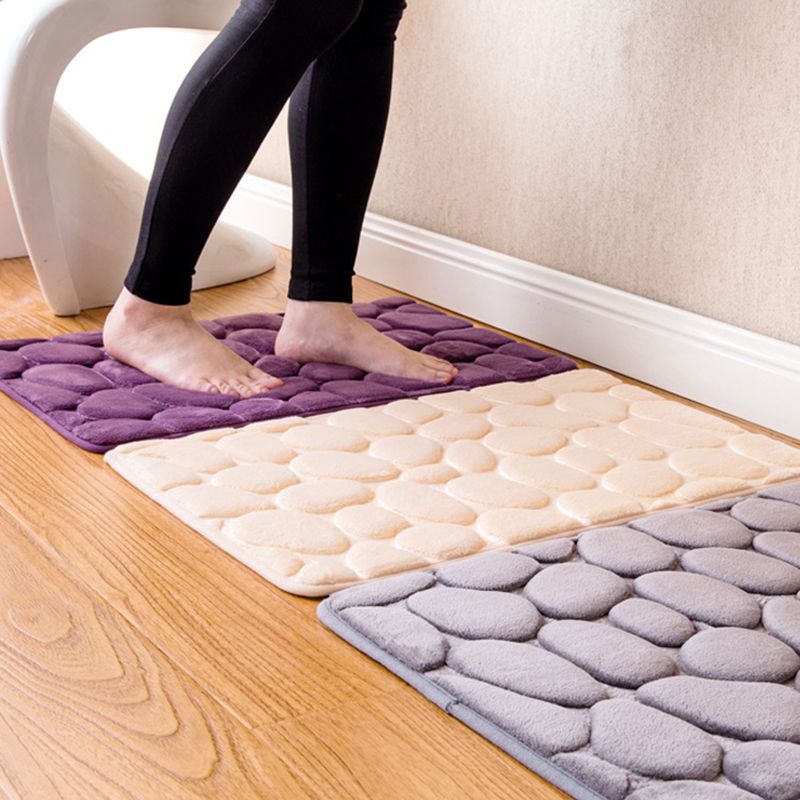Bath Rug Non-slip Absorbent Soft Memory Foam Bathroom Carpet Shower Floor Mat for bath