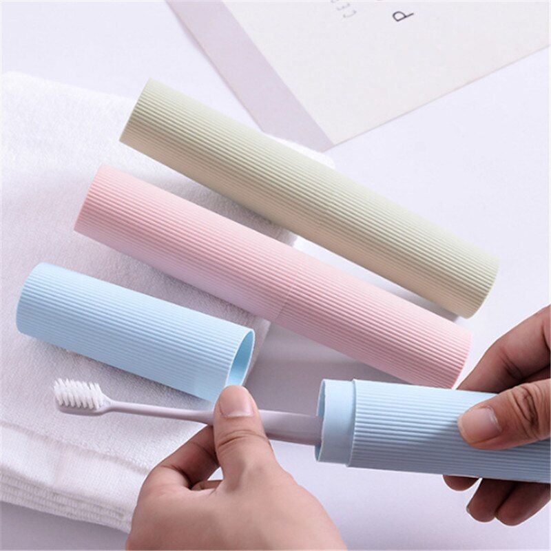 1pcs Portable Toothbrush & Toothpaste Holder Storage Box (Random)
