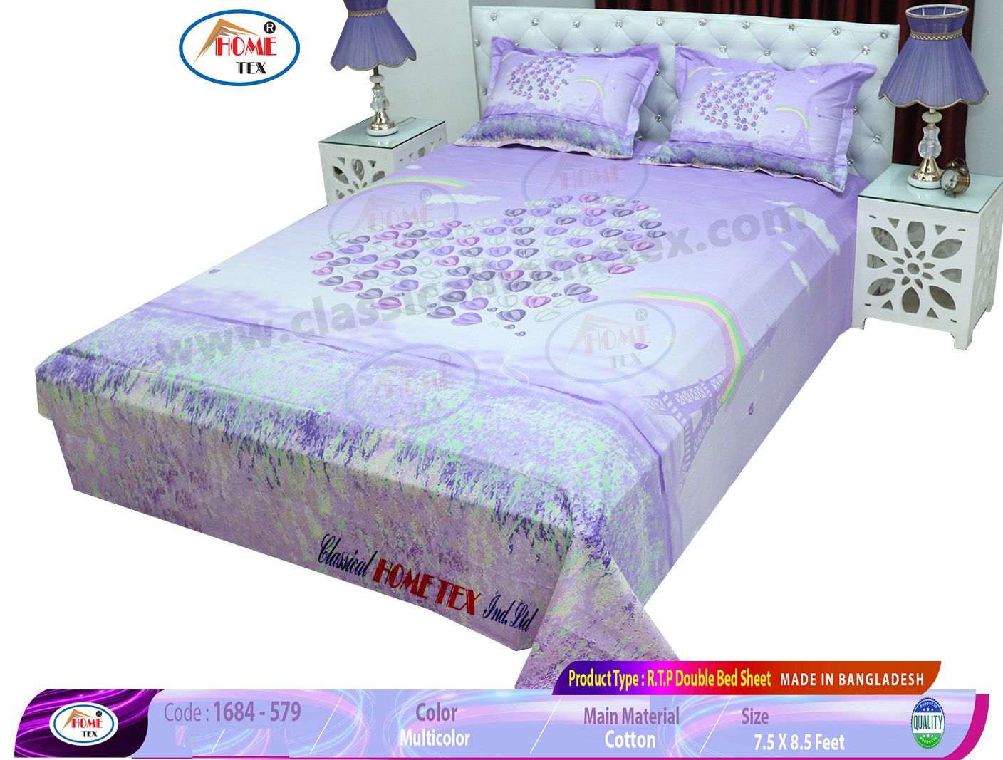 Home Tex King Size Cotton Bed Sheet