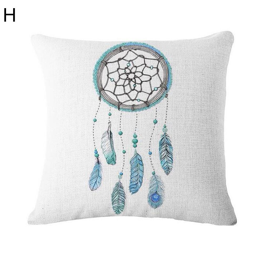 Dream Catcher Linen Pillow Case Cushion Cover Sofa Bed Car Cafe Office Decor