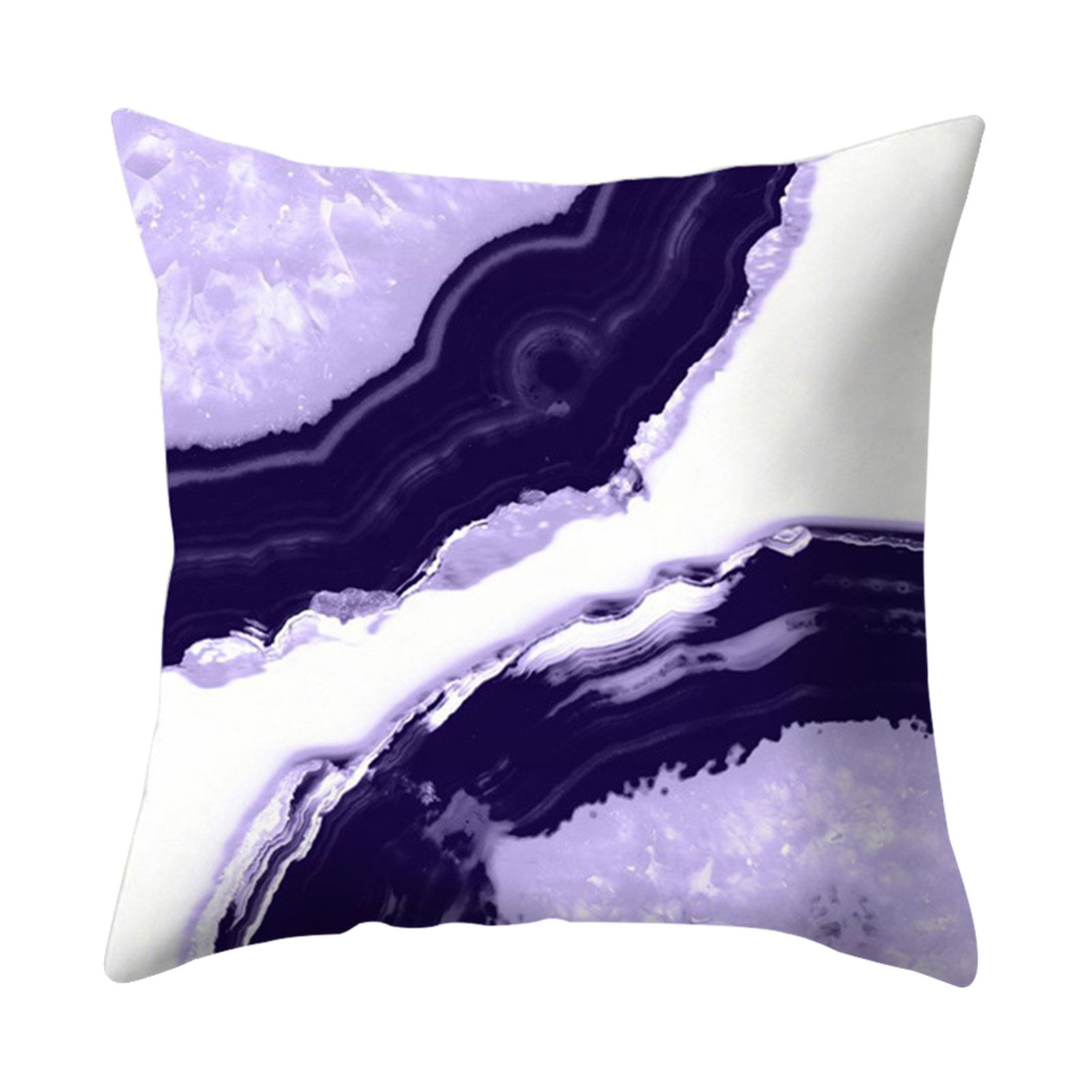 Pillowslip Geometric Print Decorative Polyester Sofa Chair Ornamental Pillow Cover for Home