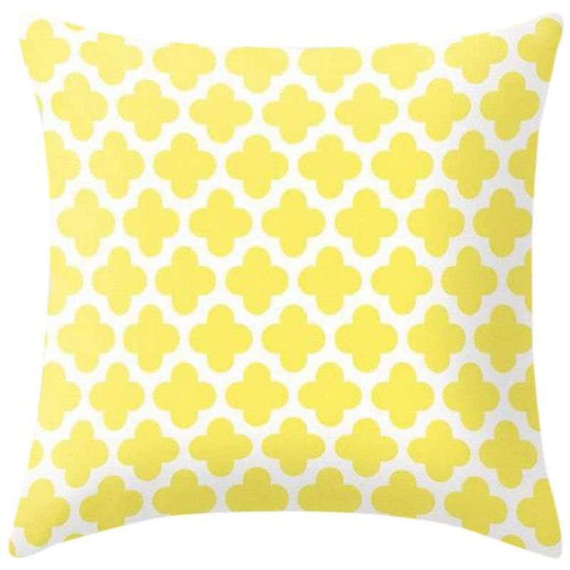 45X45cm Home Sofa Decoration Square Pillowcase Peach Skin Pillowcase (Random Style and Color)