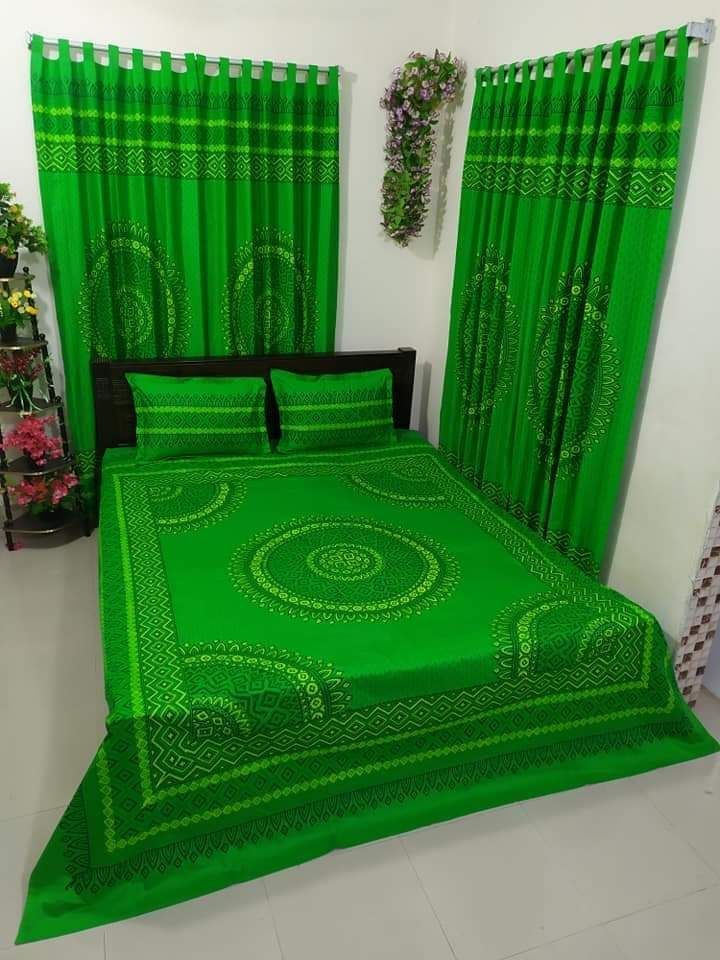 Cotton King Size Bedsheet - 7pcs - Multicolor