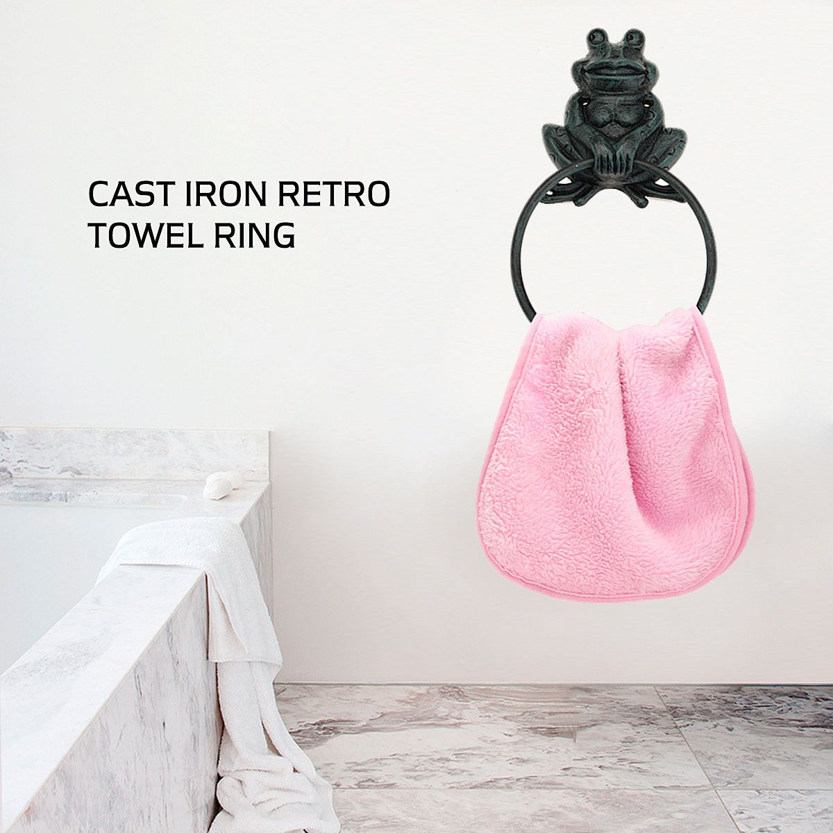 Dream Room Rustic Cast Iron Towel Wall Hanger Rack Kitchen Toilet Bathroom Hooks Decoration