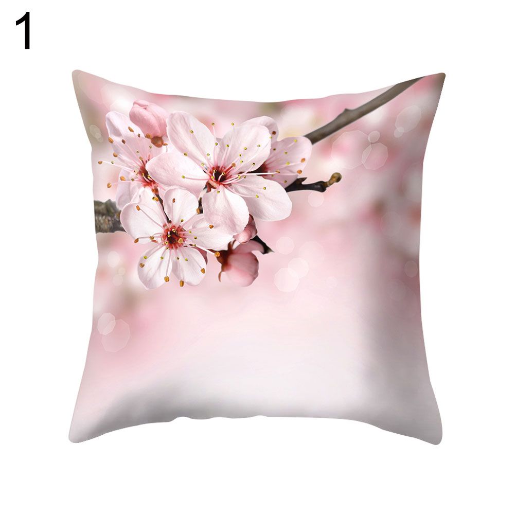 Flower Leaves Ocean Throw Pillow Protector Case Cushion Cover Bedding Articles