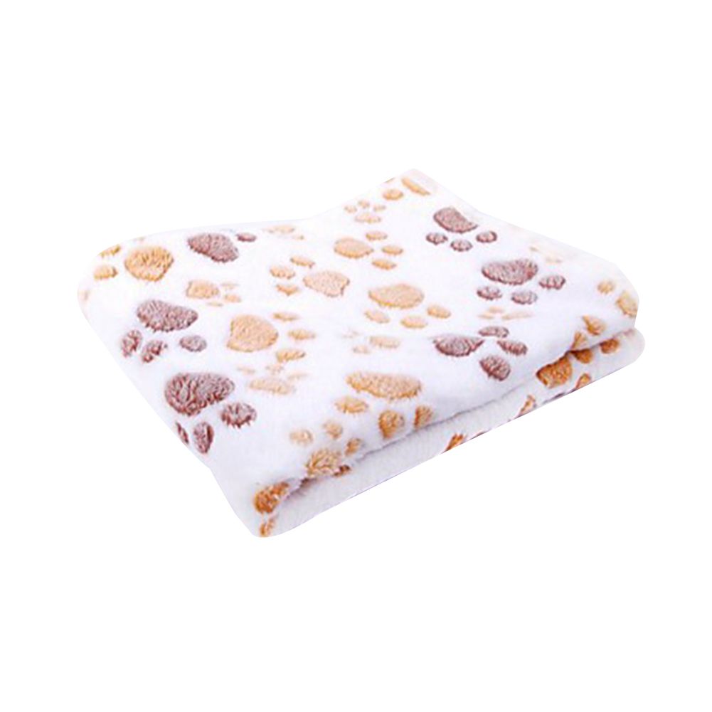 Lovely Dog Cat Paw Pattern Soft Warm Pet Cushion Bed Pad Mat Carpet Blanket