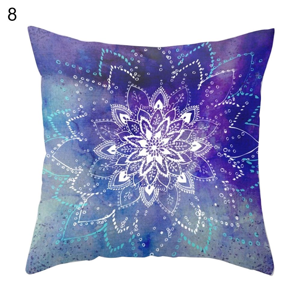 Fashion Mandala Flower Printed Throw Pillow Case Cushion Cover Sofa Home Decor