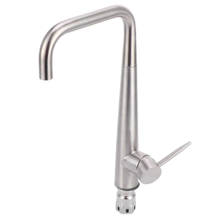 G1/2 360 Degrees Rotatable Sink Faucet 304 Stainless Steel Single Handle Basin Mixing Water Tap
