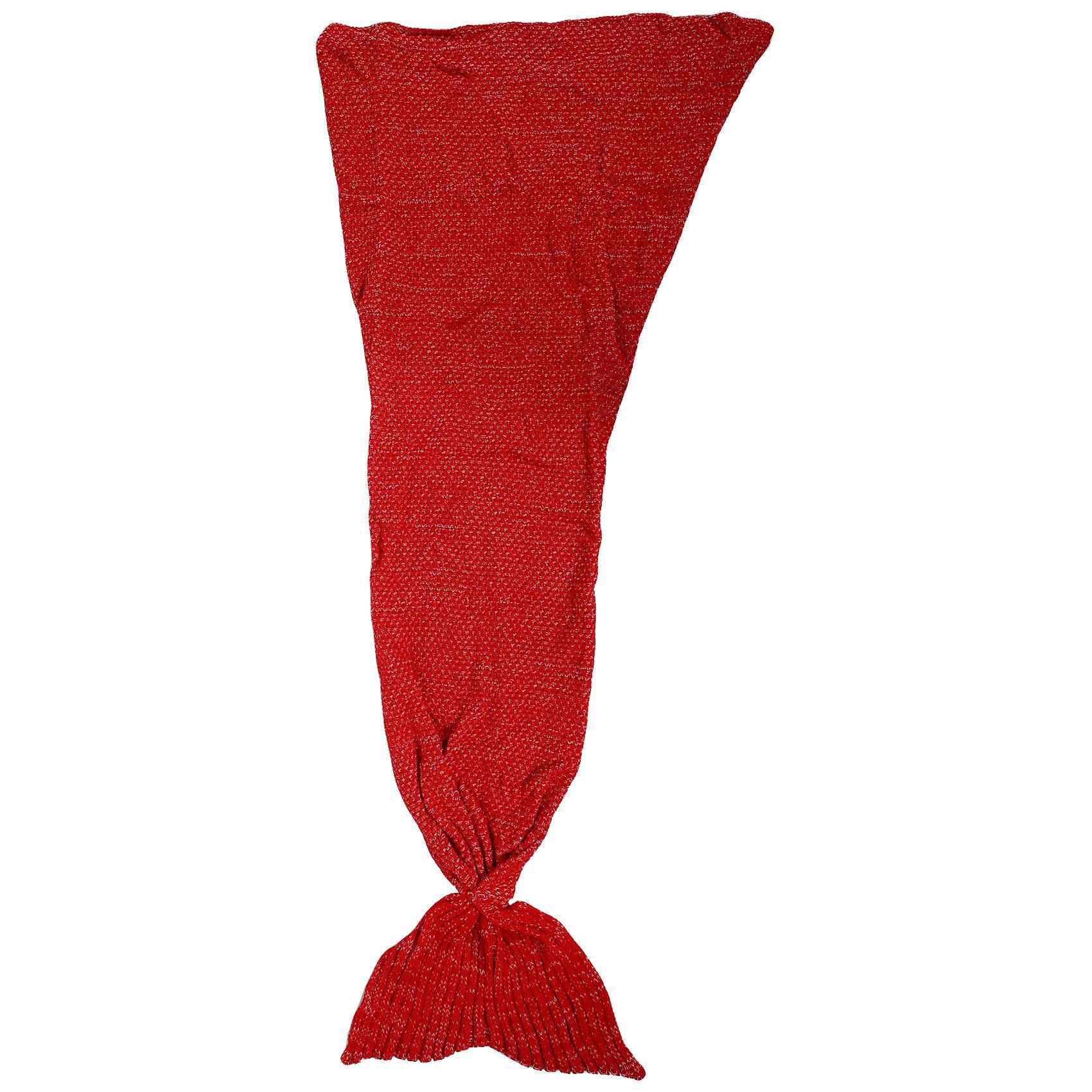 Mermaid Tail Blanket Crochet Mermaid Blanket for Adult Super Soft All Seasons Sleeping Knitted Blankets C