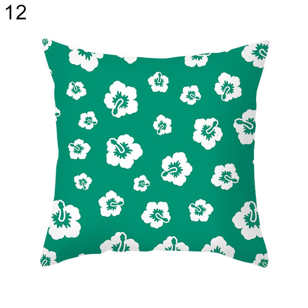 Flower Marguerite Throw Pillow Case Sofa Bed Cushion Cover Home Office Decor
