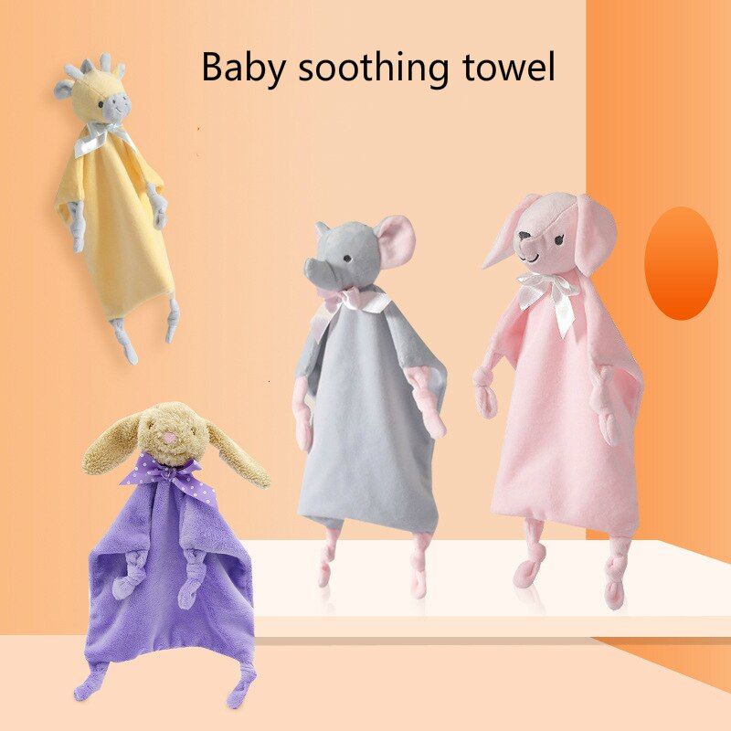 Baby Infant Animal Soothe Appease Towel Soft Plush Comforting Toy Pacify Towel Appeasing Towel Soothing Towel Baby Plush Doll