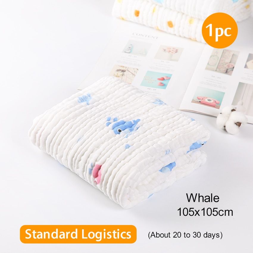 Towel Baby newborn Baby bath towel Cotton Burp Cloth Soft Absorbent 6-Layer Gauze kids face baby stuff muslin towel