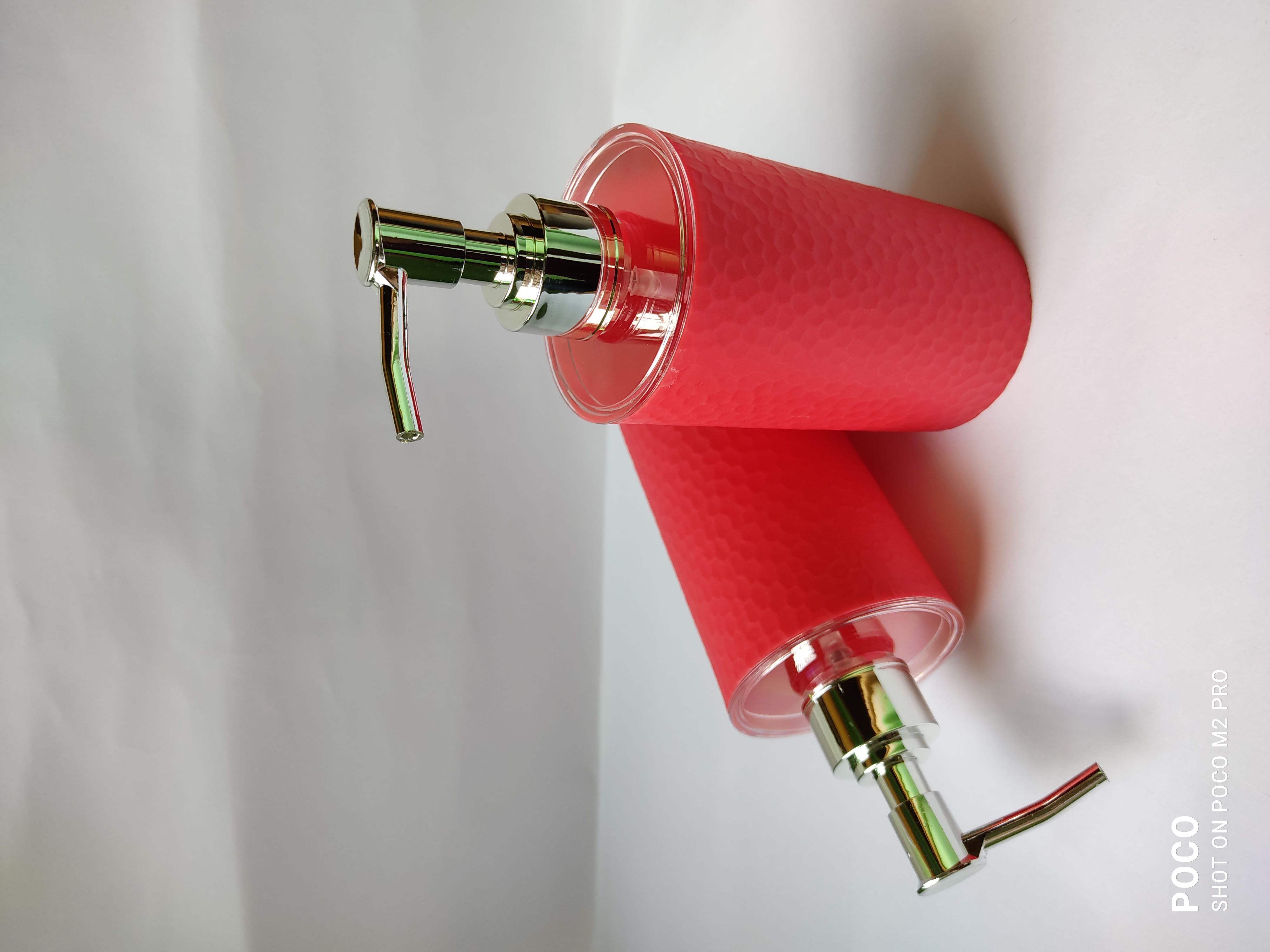 Bathroom soap dispenser hand-wash refile bottle Red Plastic Body --1Pcs & Combo(2Pcs) Bottle Set(11.5 cm).
