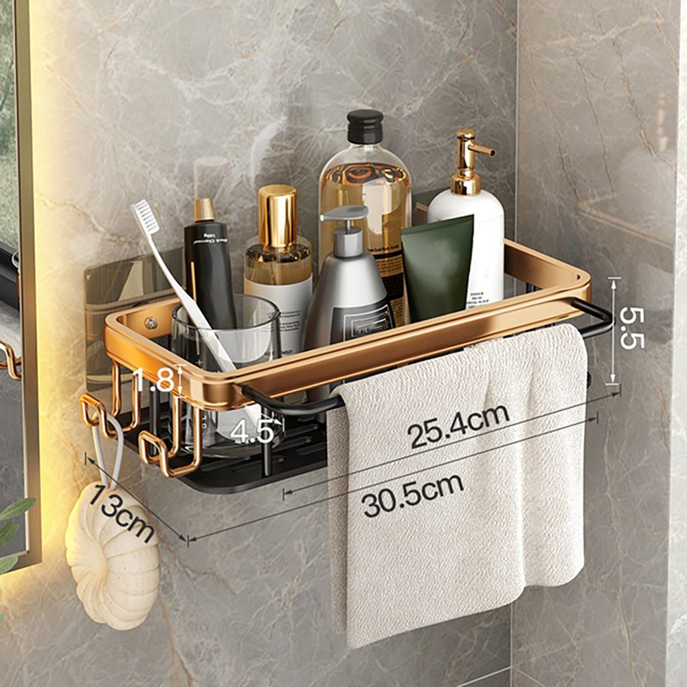 Punch Free Bathroom Shelf Shelves Shampoo Shower Storage Rack Kitchen Holder Towel Shelf Bathroom Accessories