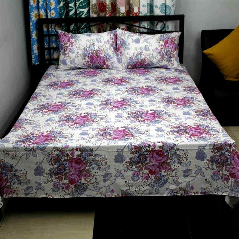 Bed Sheet With Two Pillow Covers