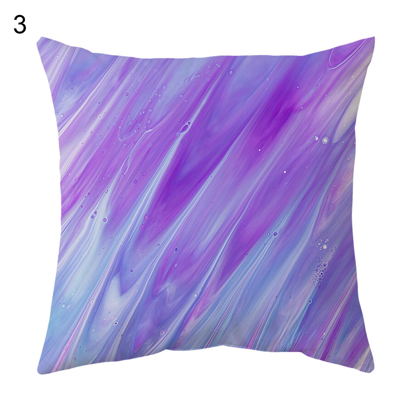 Pillow Cover Soft Texture Easy Care Polyester Abstract Marble Printed Cushion Throw Case Furniture Supplies