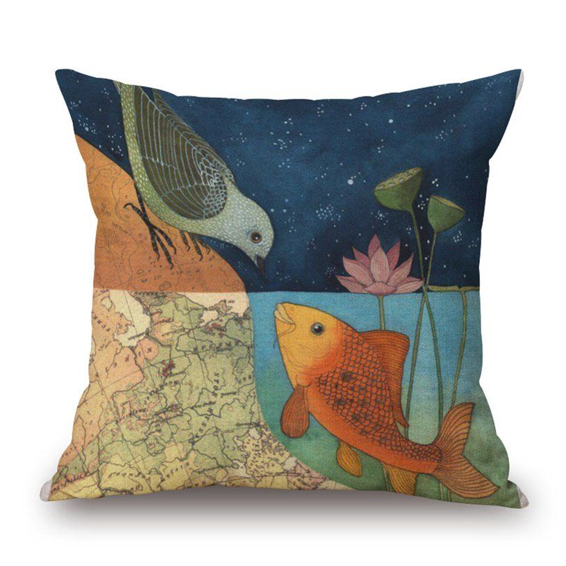 Radient Throw Pillow Cover  Linum  Soft Comfortable Cushion Beddings Casing