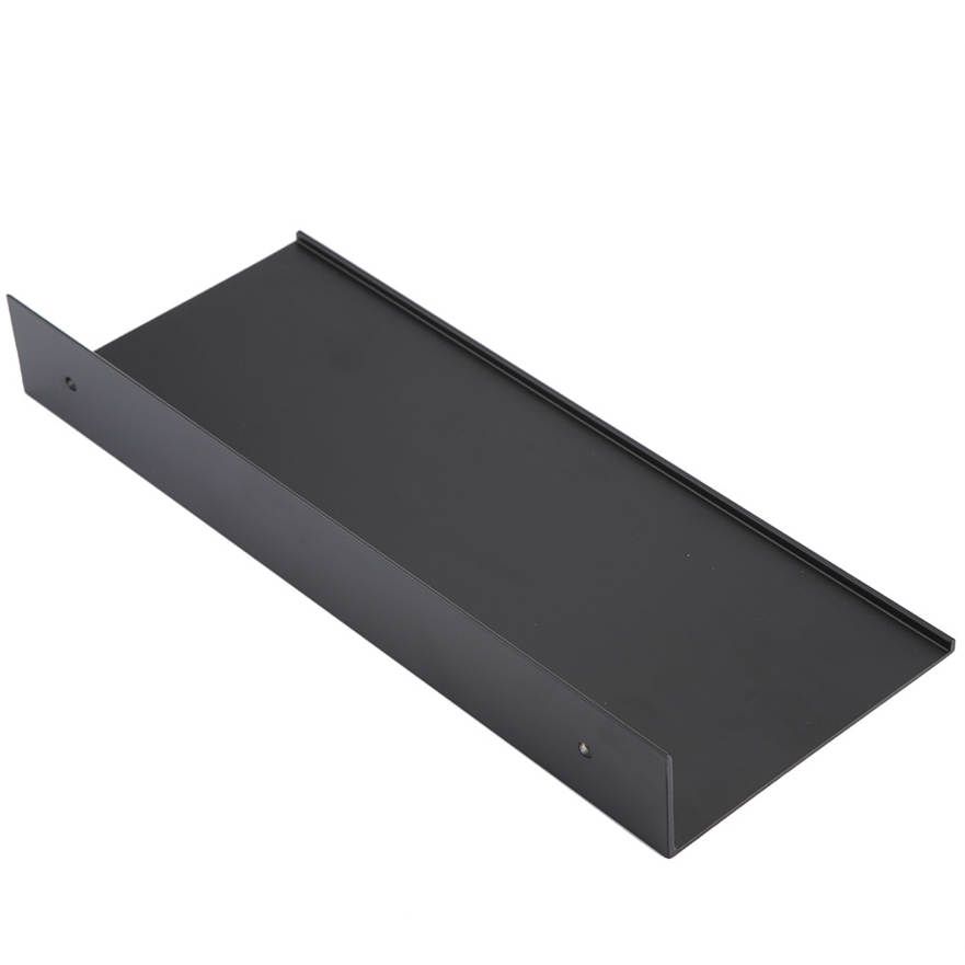 Space Aluminum Shelve Black Bathroom Single-layer Matte Rack