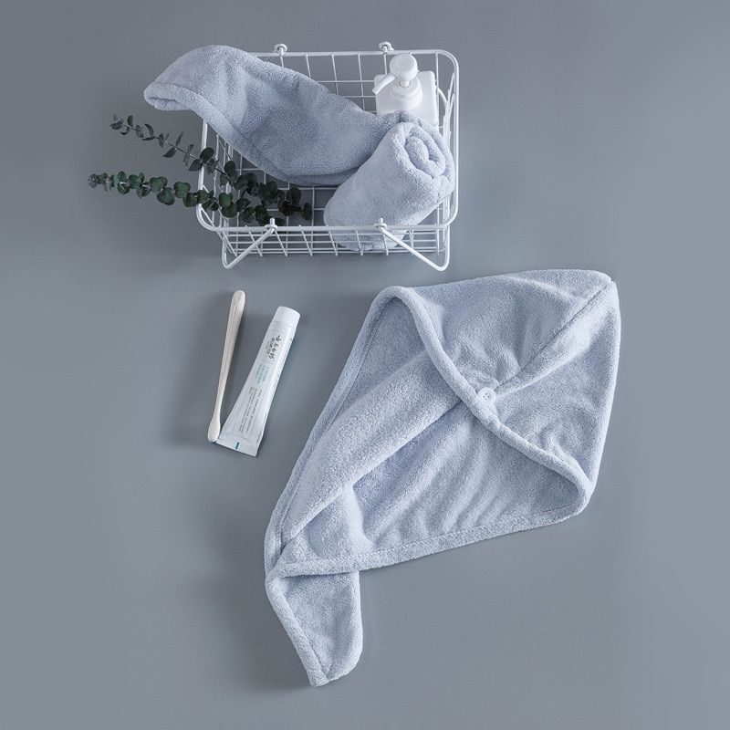 Microfibre After Shower Hair Drying Wrap Womens Girls Lady's Towel Quick Dry Hair Hat Cap Turban Head Wrap Bathing towel