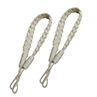 2Pcs Cotton Woven Twist Knotted Curtain Strap Buckle Holder Drape Tiebk Rope