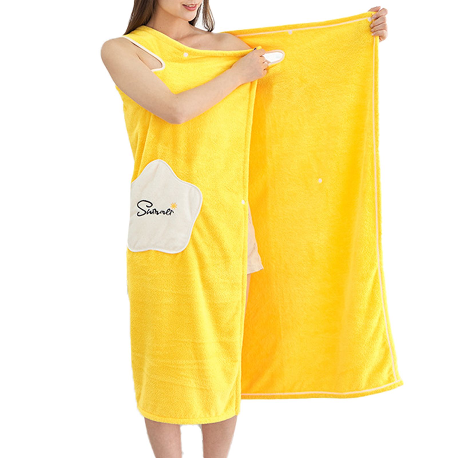 Shower Towel Wide Application Prtical Good Absorption Shower Towel