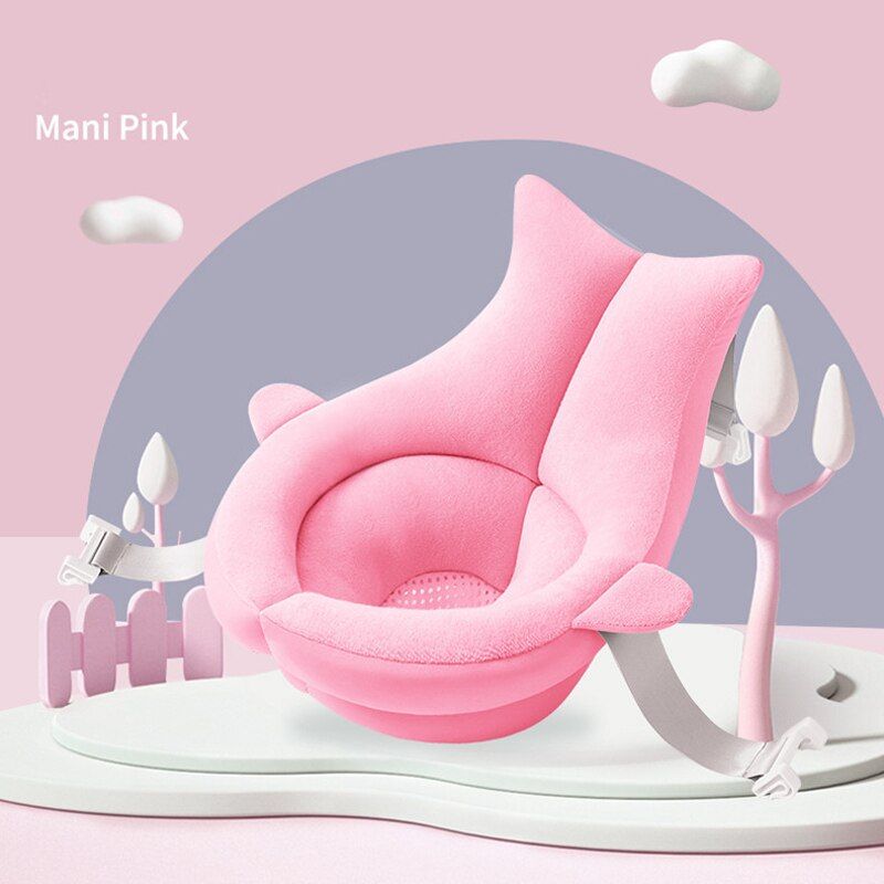 Newborn Baby Bath Tub Seat Mat Baby Shower Portable Air Cushion Bed Non-Slip Bathtub Infant Safety Security Support Cushion Mat