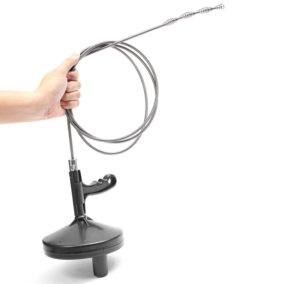 Drain Unblocker Rod Bedding Auger Snake Pipe Flexible Cleaner Sink Tub Plumbing Tool [7 M] - 7M