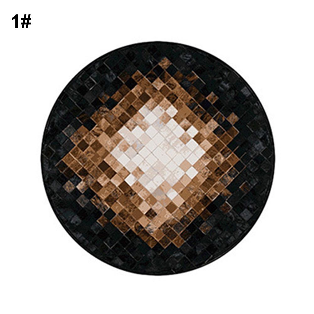 Round Shape Waterproof Non-slip Living Room Bedroom Floor Rug Carpet Blanket