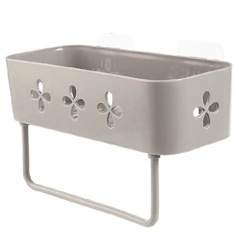 Bathroom Wall Hanging Storage Rack Multi-Function Suction Cup Bathroom Shelf Kitchen Bathroom Hardware Storage Khaki Exquisite Product