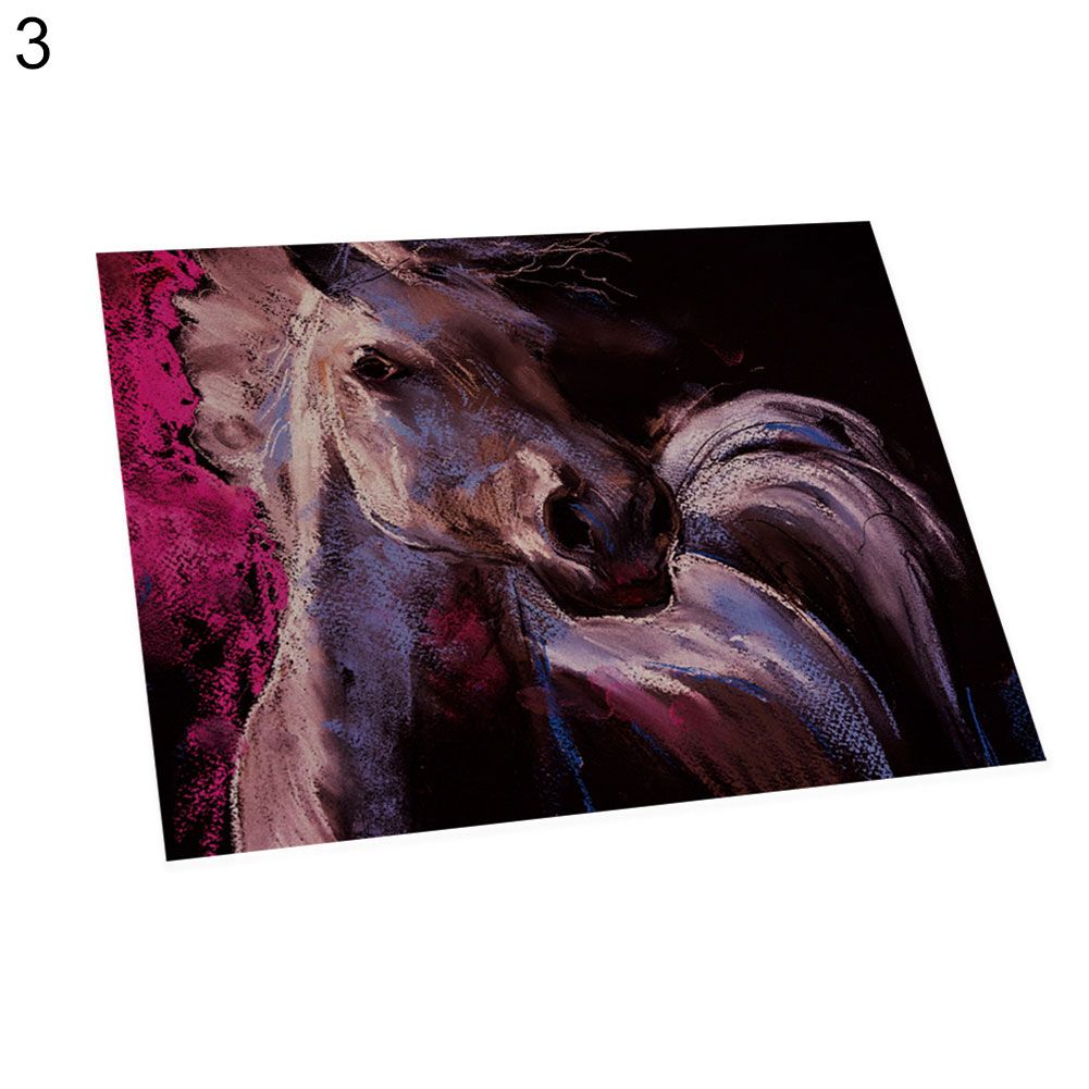 42 x 32cm Cow Horse Print Heat Insulation Bowl Dish Pad Placemat Tableware Mat