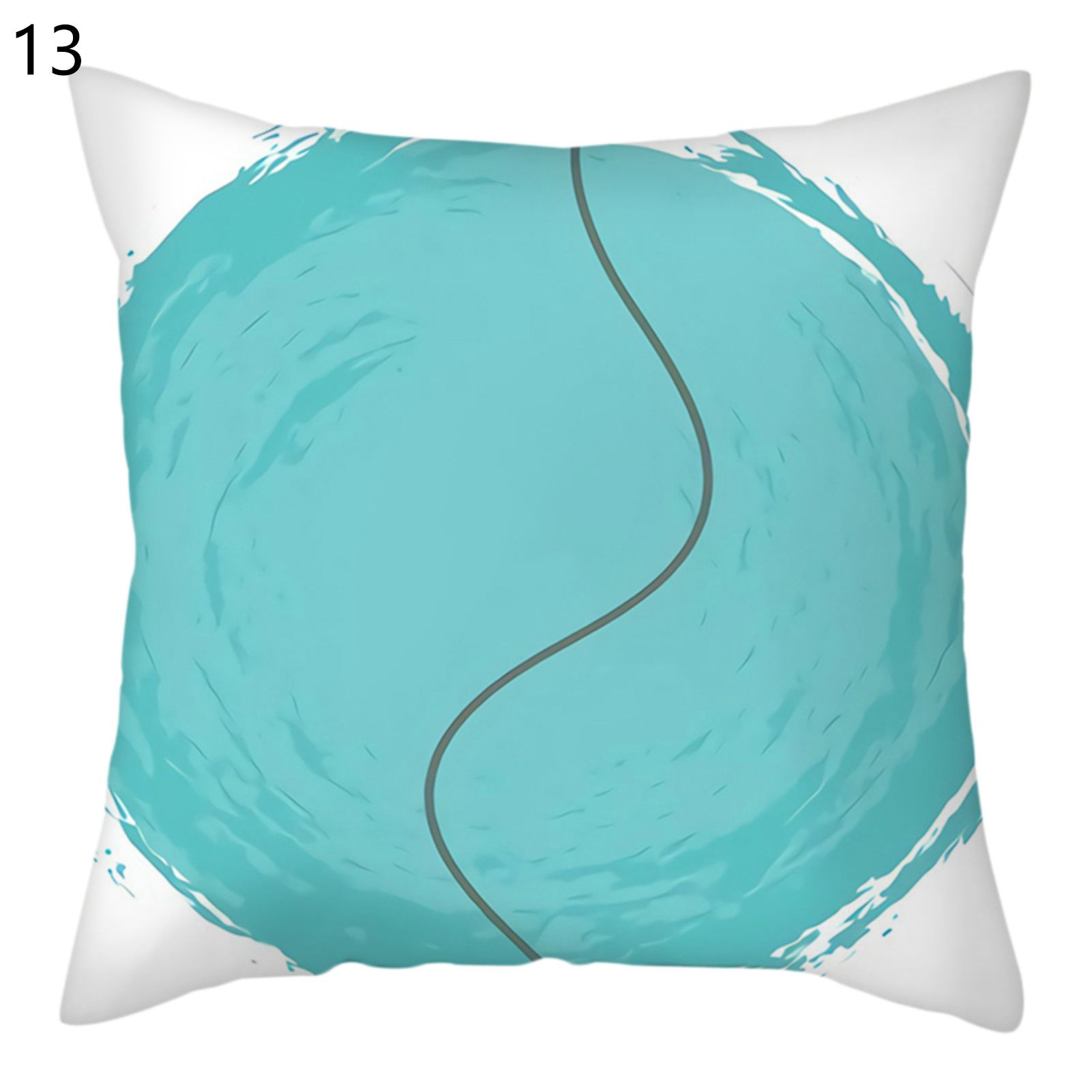 Pillow Cover Soft Touch Scratch Resistant Polyester Decorative Geometric Pattern Cushion Sofa Slipcase Home Supplies