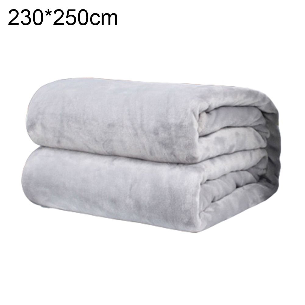 Polyester Soft Warm Solid Color Blanket Sleep Cover Rug for Home Bedroom Bedding