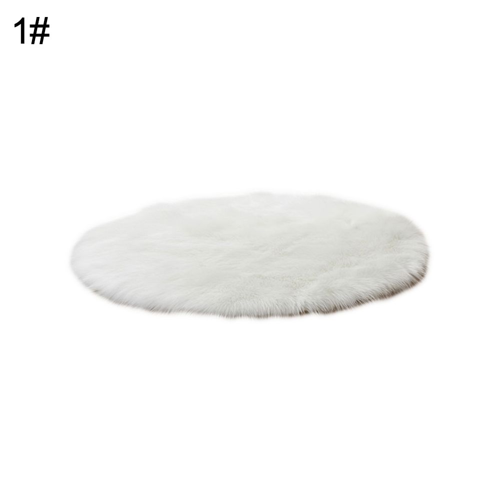 Home Bedroom Floor Round Soft Fluffy Seating Chair Sofa Rug Carpet Cover Cushion