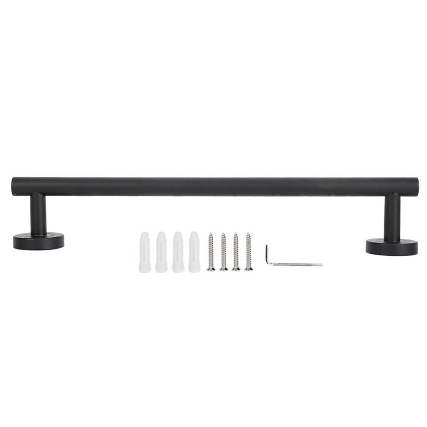 stainless steel towel bar wall mounted single rack hanger bathroom acc