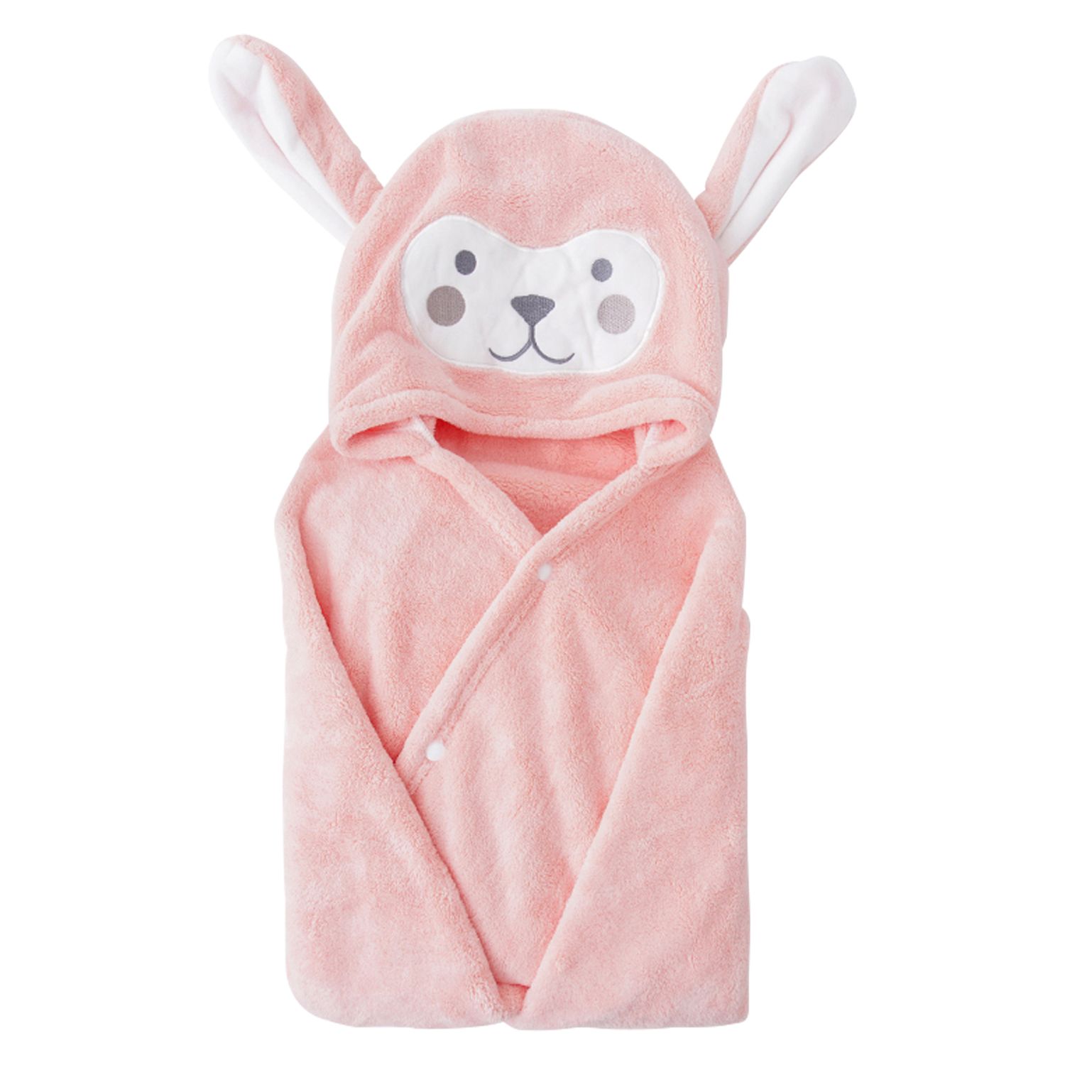 Hooded Bath Towel Soft Coral Fleece Washcloth Shower Baby Hooded Bath Towels Water Absorbent Bathrobe for Newborn Infant Toddler Kids