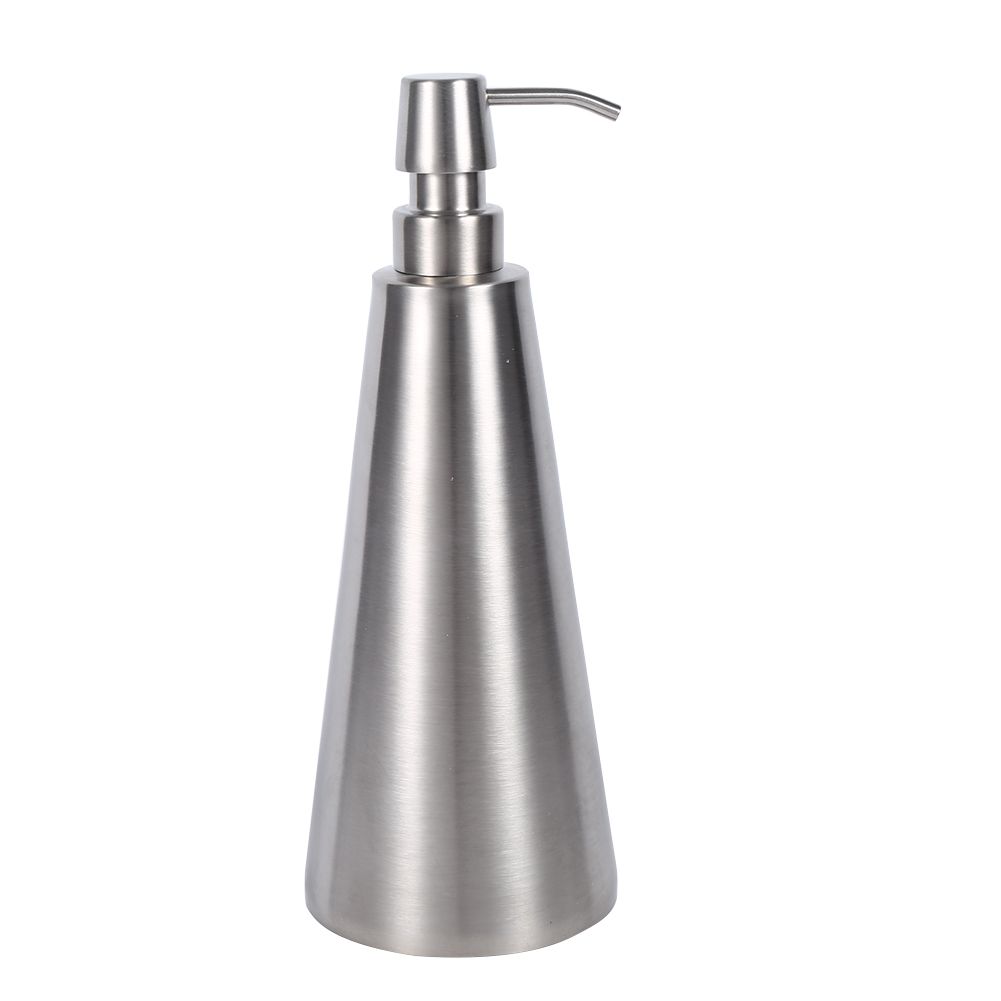 1PC 800ml Large Capacity Stainless Steel Pump Soap Dispenser Countertop Bath FD