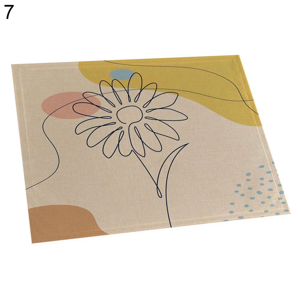 42x32cm Fruit Vegetable Print Heat Insulation Placemat Cup Tableware Pad Mat