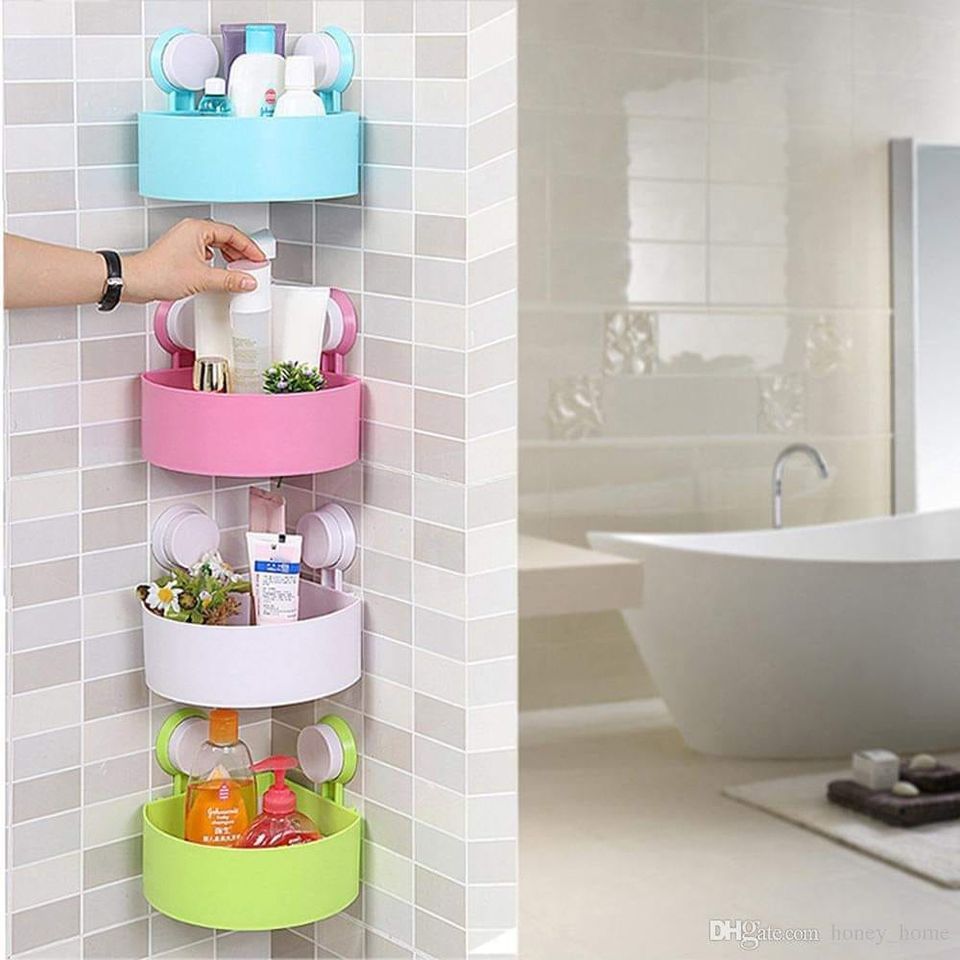 TRY ANGLE BATHROOM CORNER SHELF RACK 1pcs