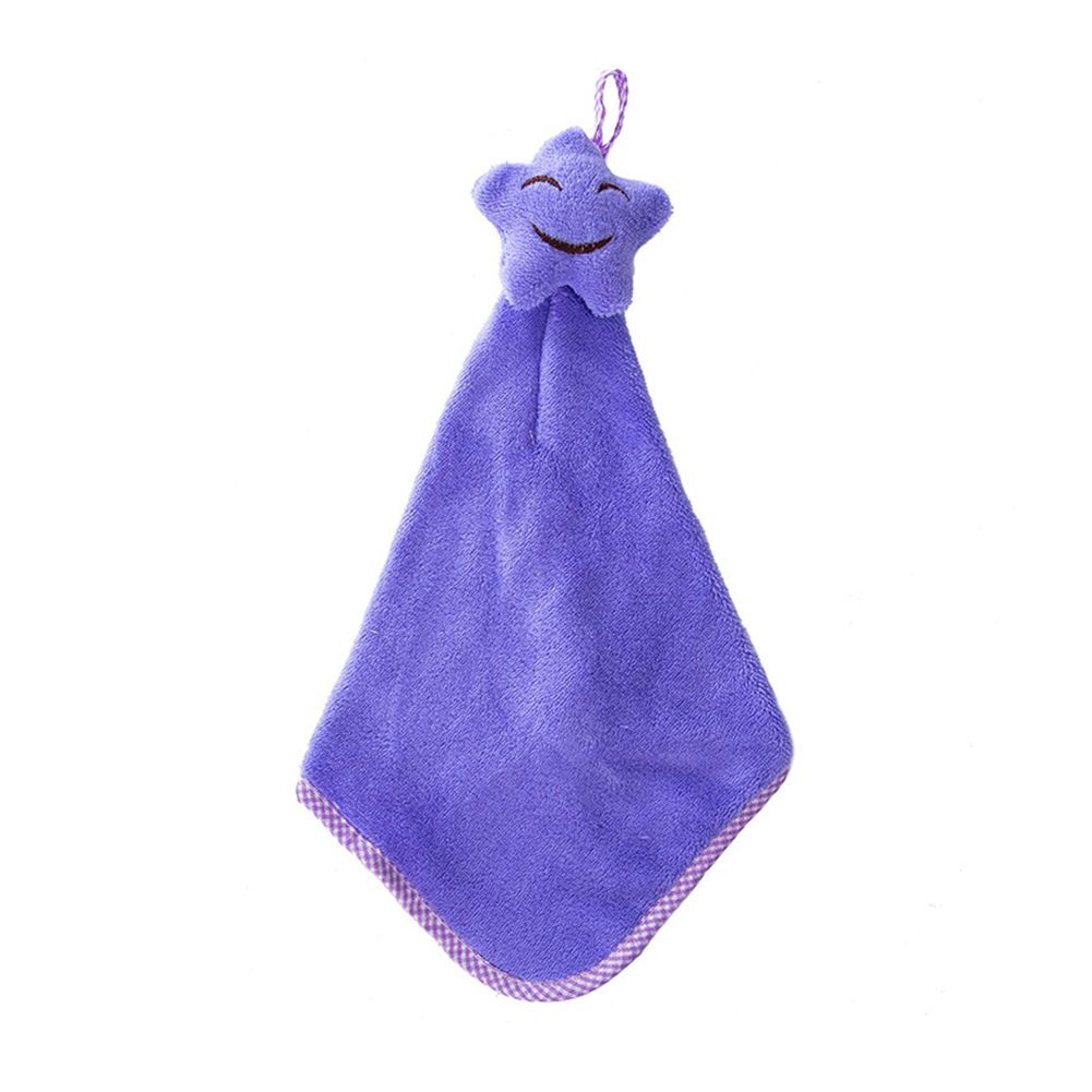 Kitchen Bathroom Star Hand Towel Soft Kids Child Wipe Hanging Cute Cartoon Towel